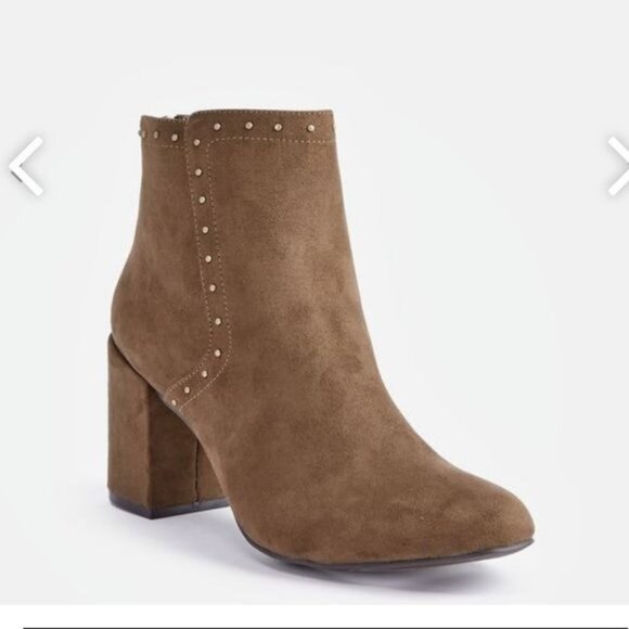 Justfab Aubra suede booties, size 9.5 - Picture 1 of 16
